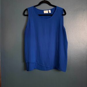 Chico's Vibrant Blue Shell, Size 12